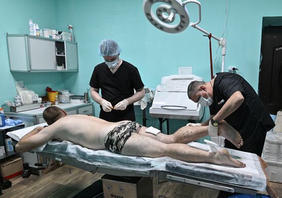 Передовой госпиталь спецназа "Ахмат" 4-й бригады МО РФ