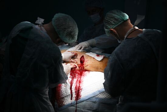 Передовой госпиталь спецназа "Ахмат" 4-й бригады МО РФ