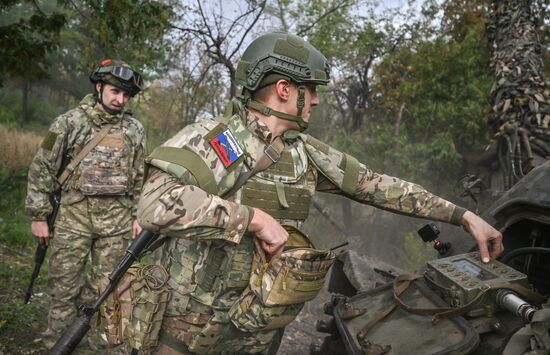 Боевая работа расчета миномета 2С4 "Тюльпан" на Красноармейском направлении СВО