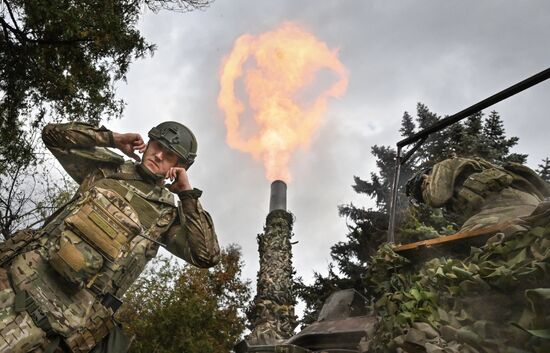 Боевая работа расчета миномета 2С4 "Тюльпан" на Красноармейском направлении СВО