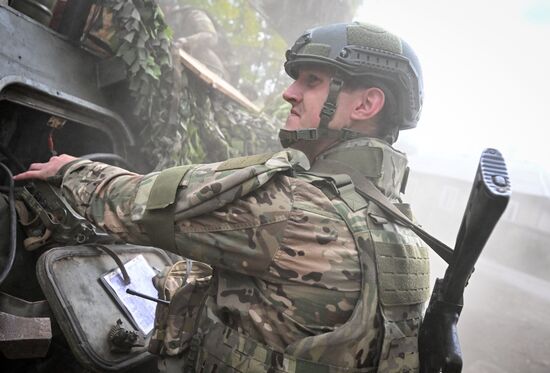 Боевая работа расчета миномета 2С4 "Тюльпан" на Красноармейском направлении СВО