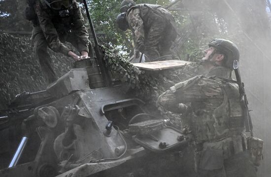 Боевая работа расчета миномета 2С4 "Тюльпан" на Красноармейском направлении СВО