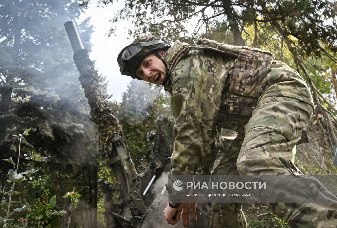 Боевая работа расчета миномета 2С4 "Тюльпан" на Красноармейском направлении СВО