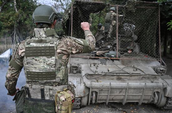 Боевая работа расчета миномета 2С4 "Тюльпан" на Красноармейском направлении СВО