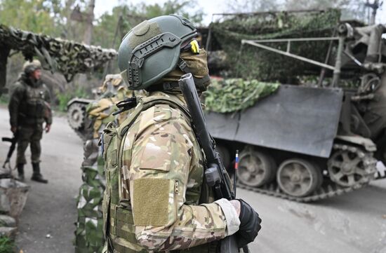 Боевая работа расчета миномета 2С4 "Тюльпан" на Красноармейском направлении СВО