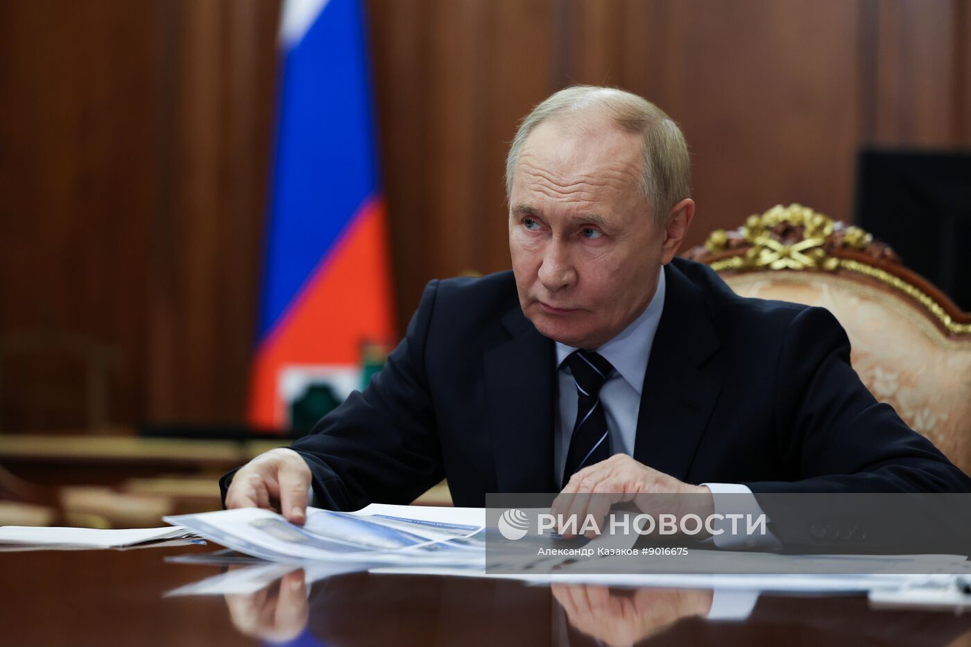 Президент Владимир Путин встретился с вице-премьером РФ Маратом Хуснуллиным