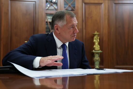 Президент Владимир Путин встретился с вице-премьером РФ Маратом Хуснуллиным