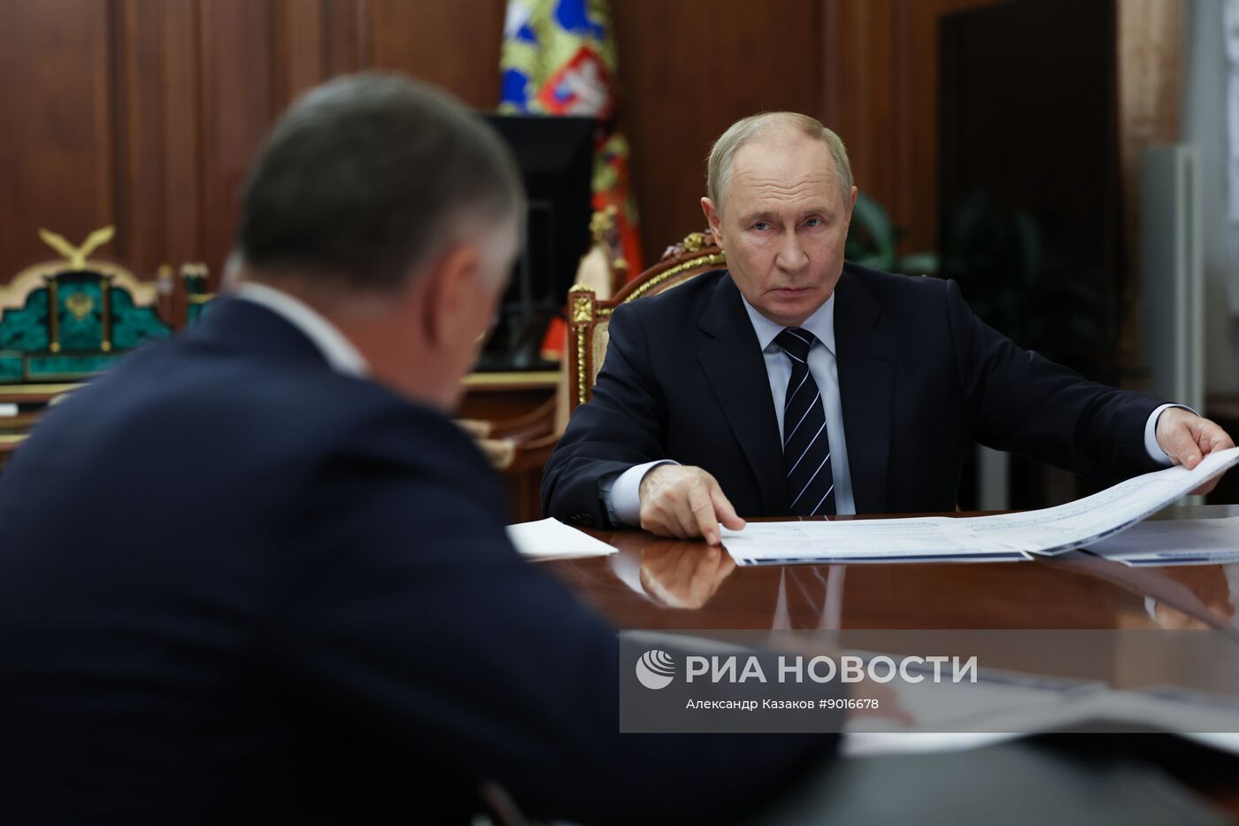 Президент Владимир Путин встретился с вице-премьером РФ Маратом Хуснуллиным