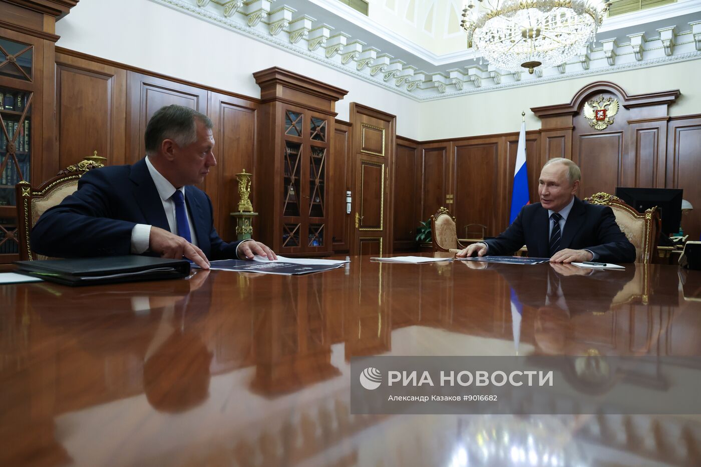 Президент Владимир Путин встретился с вице-премьером РФ Маратом Хуснуллиным