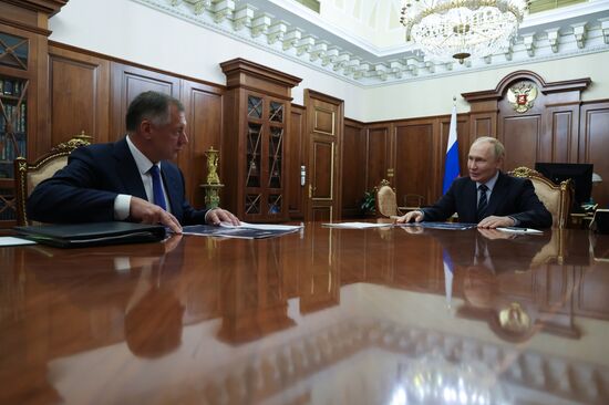 Президент Владимир Путин встретился с вице-премьером РФ Маратом Хуснуллиным