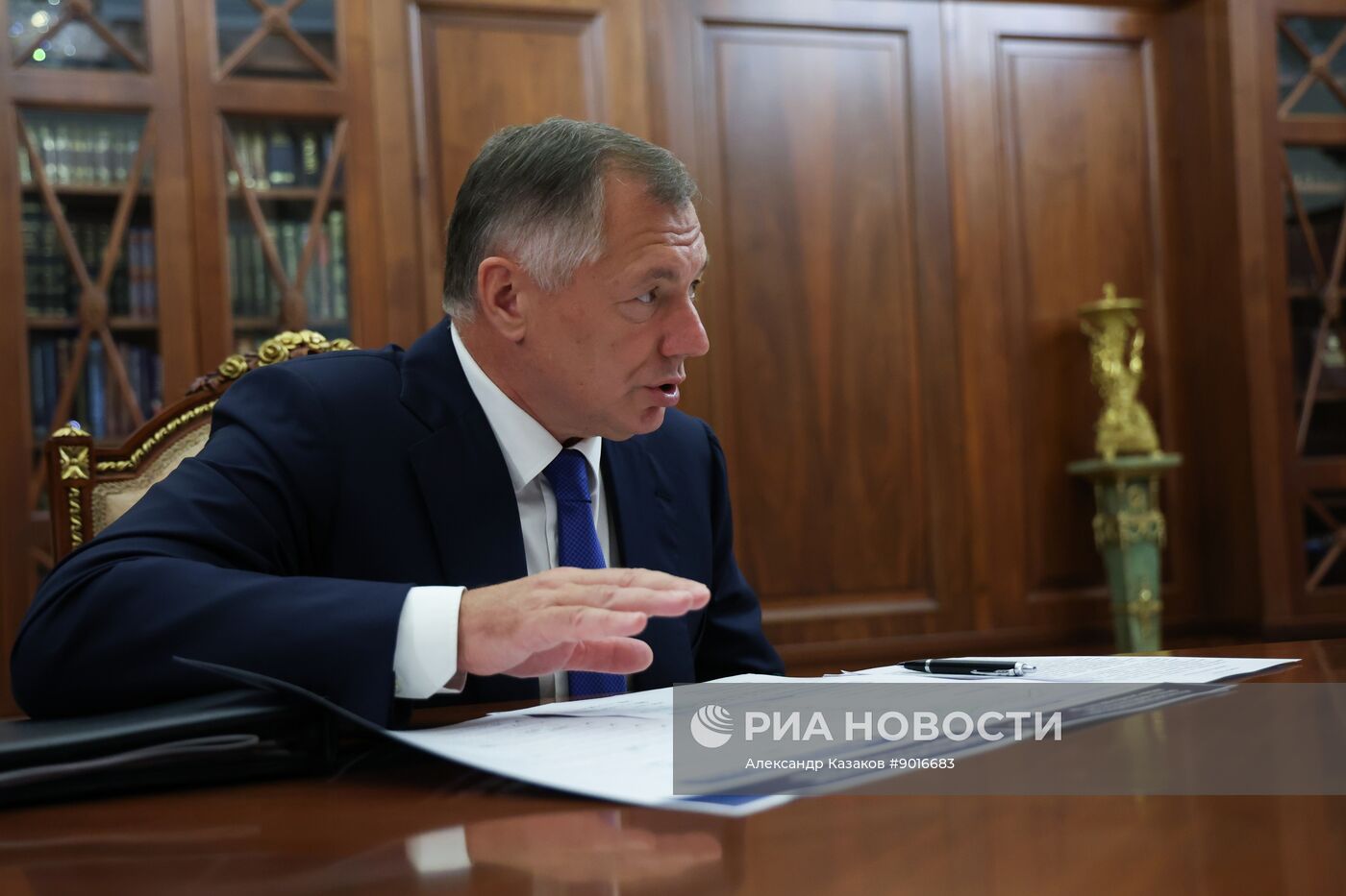 Президент Владимир Путин встретился с вице-премьером РФ Маратом Хуснуллиным