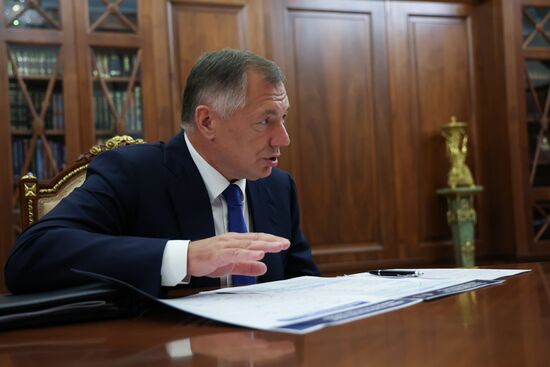 Президент Владимир Путин встретился с вице-премьером РФ Маратом Хуснуллиным