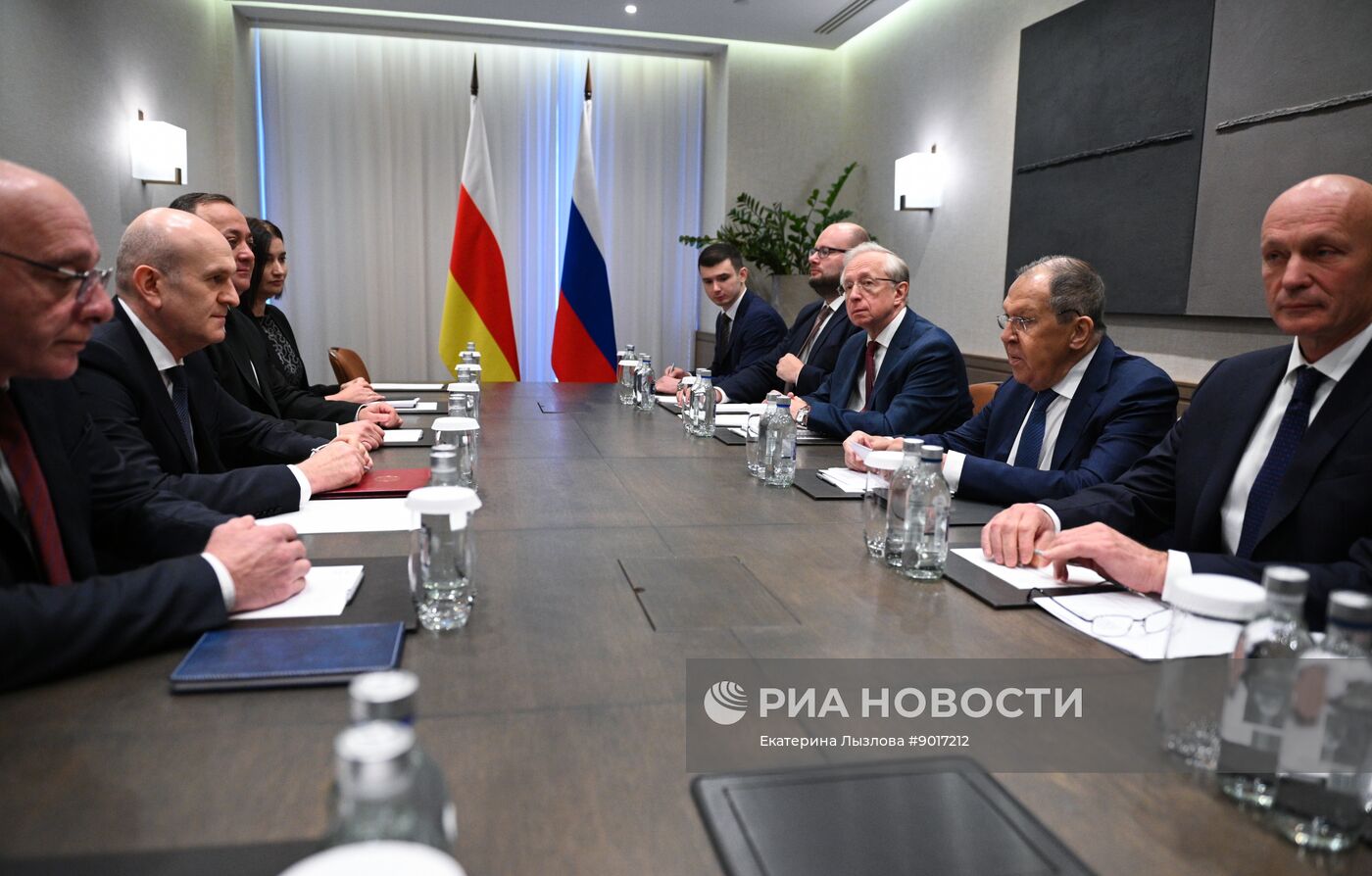 Встреча глав МИД РФ, Абхазии и Южной Осетии