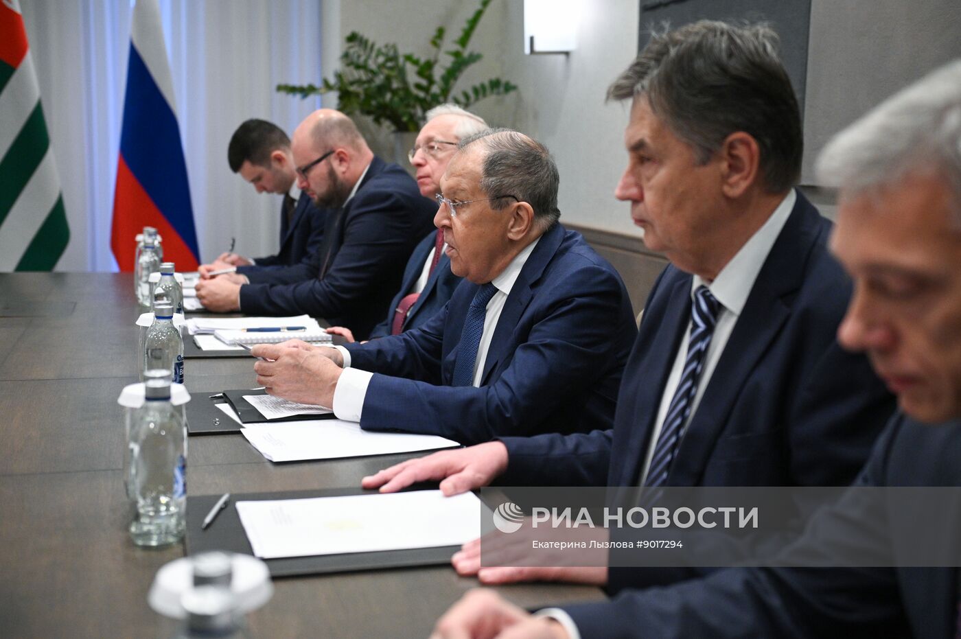 Встреча глав МИД РФ, Абхазии и Южной Осетии