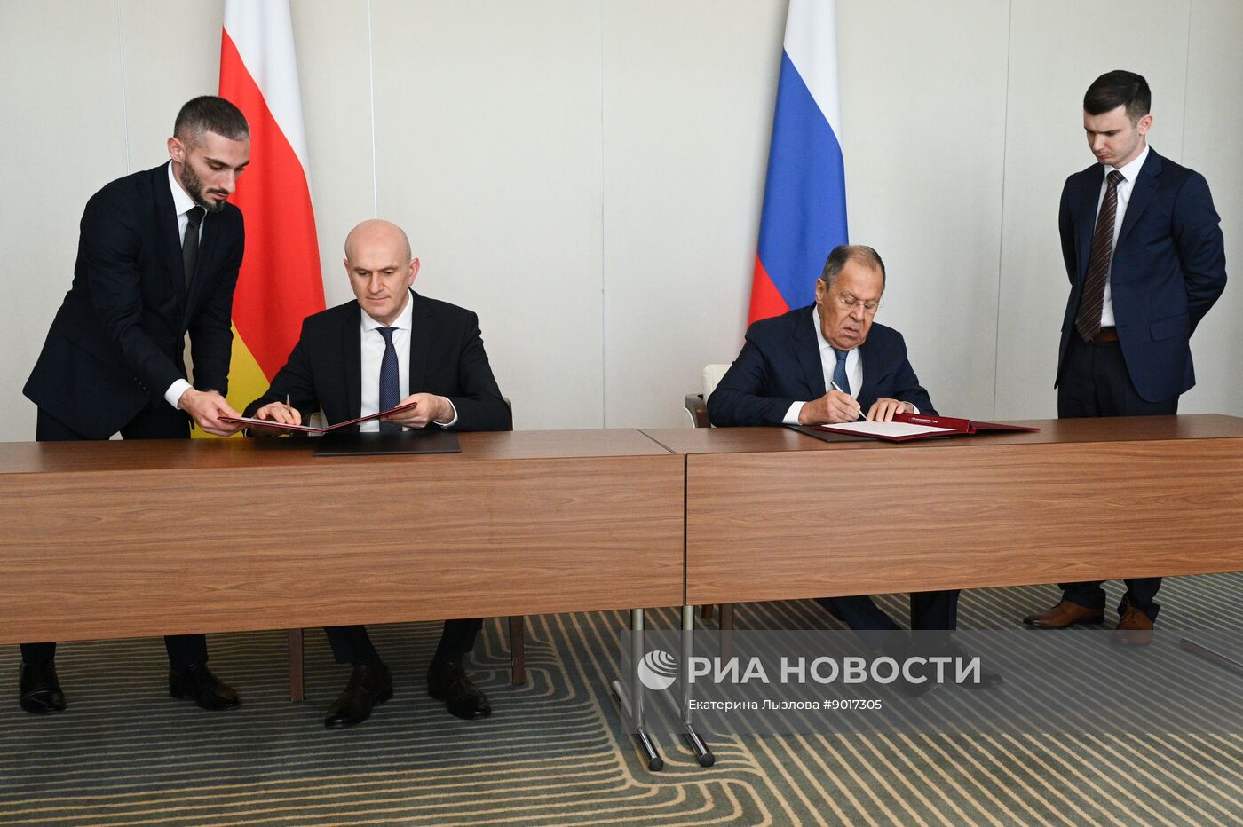 Встреча глав МИД РФ, Абхазии и Южной Осетии