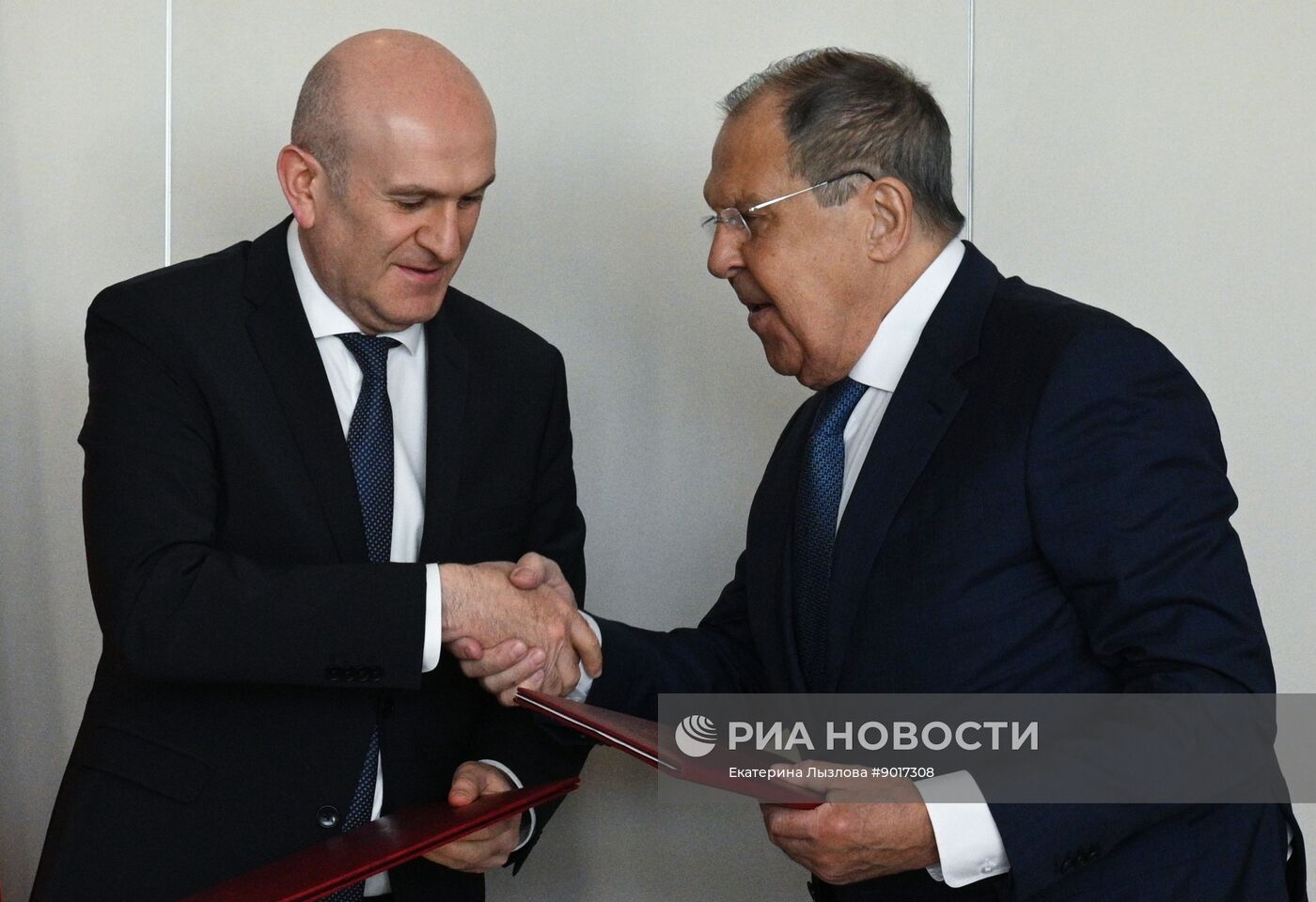 Встреча глав МИД РФ, Абхазии и Южной Осетии