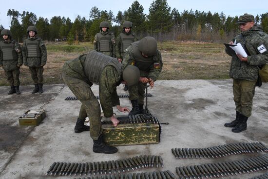 Подготовка военнослужащих в учебном центре Восточного военного округа