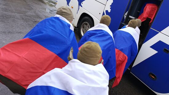 Возвращение из плена российских военных