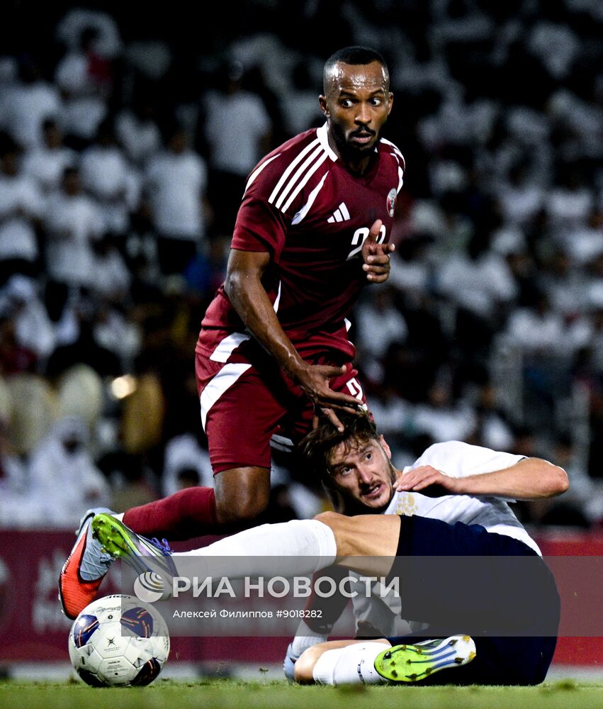 Футбол. Товарищеский матч. Катар - Россия