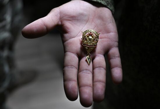 Награждение штурмовиков группировки войск "Центр"