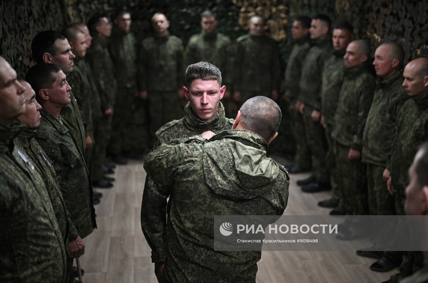 Награждение штурмовиков группировки войск "Центр"