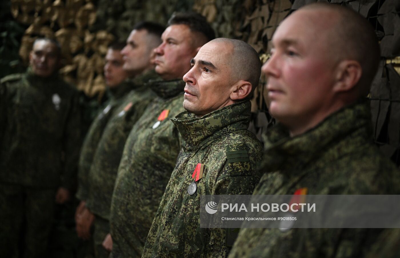 Награждение штурмовиков группировки войск "Центр"