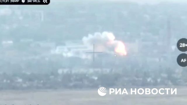 Удар по технике ВСУ, собранной для эвакуации командного пункта в Константиновке