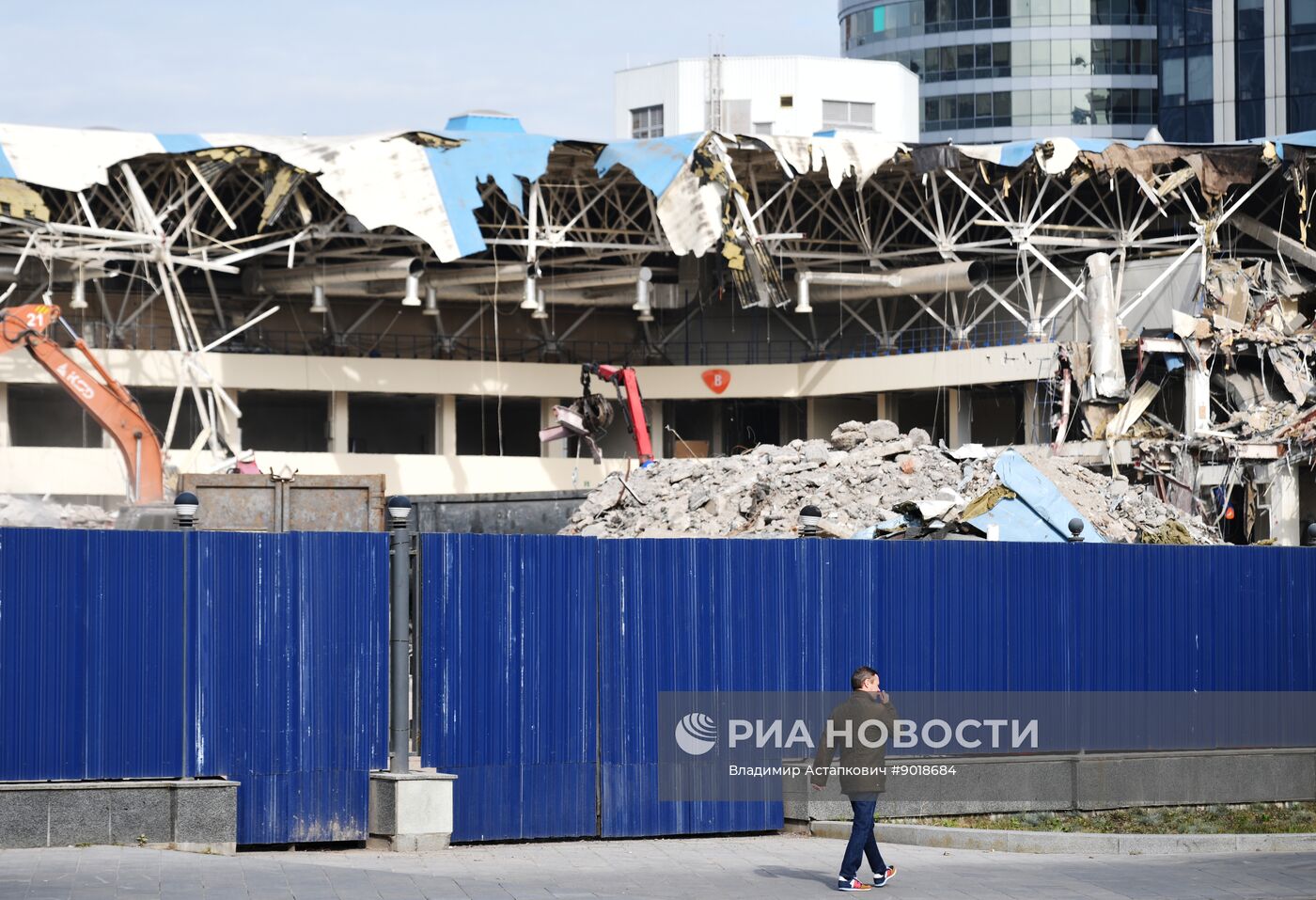 Снос павильонов "Экспоцентра" в Москве