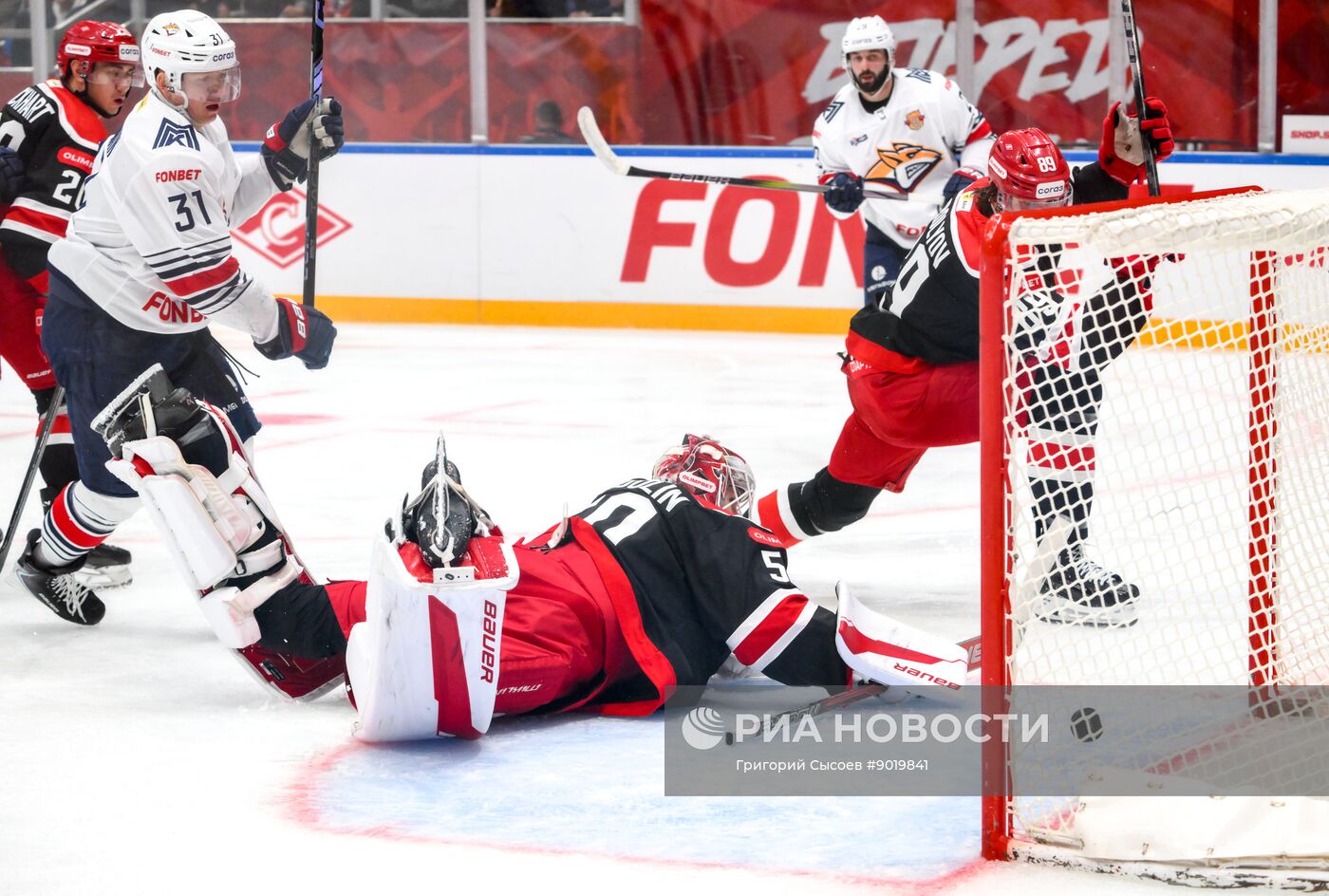 Хоккей. КХЛ. "Спартак" (Москва) - "Металлург" (Магнитогорск)