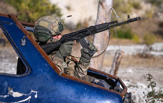 Боевое слаживание штурмовых подразделений группировки войск "Центр" в зоне СВО
