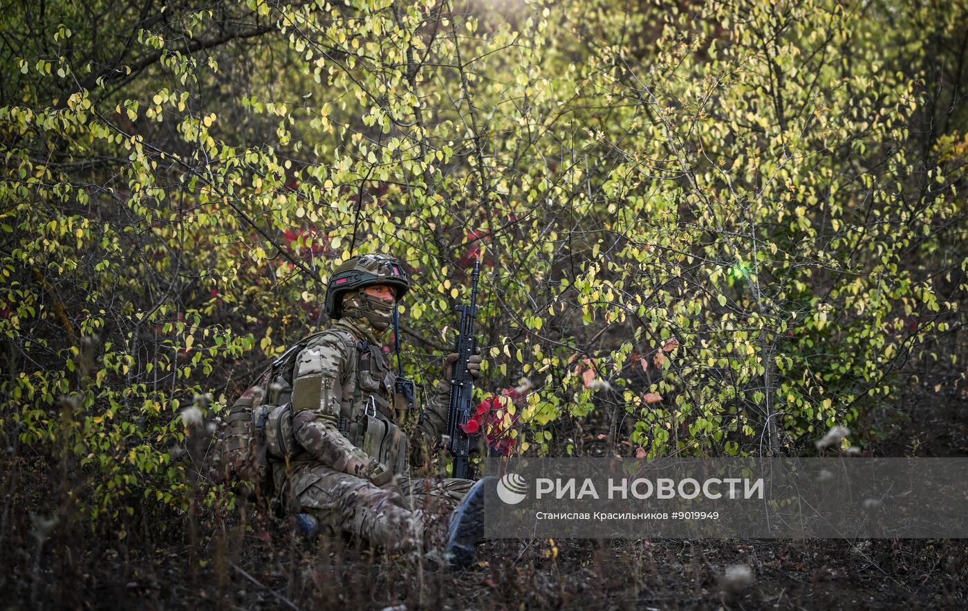 Боевое слаживание штурмовых подразделений группировки войск "Центр" в зоне СВО