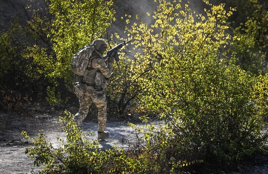 Боевое слаживание штурмовых подразделений группировки войск "Центр" в зоне СВО