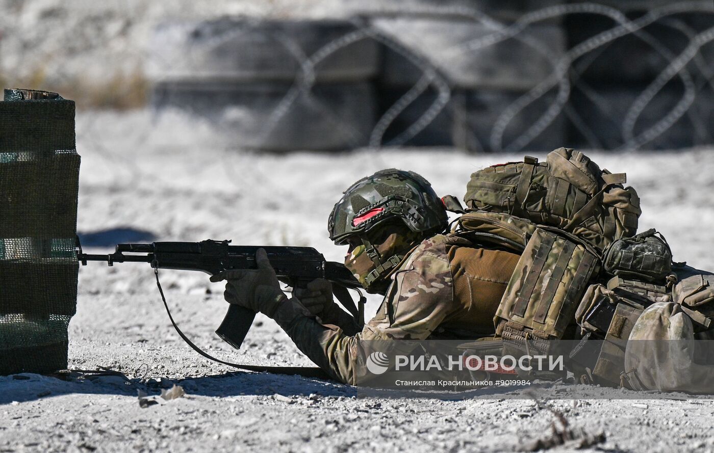 Боевое слаживание штурмовых подразделений группировки войск "Центр" в зоне СВО