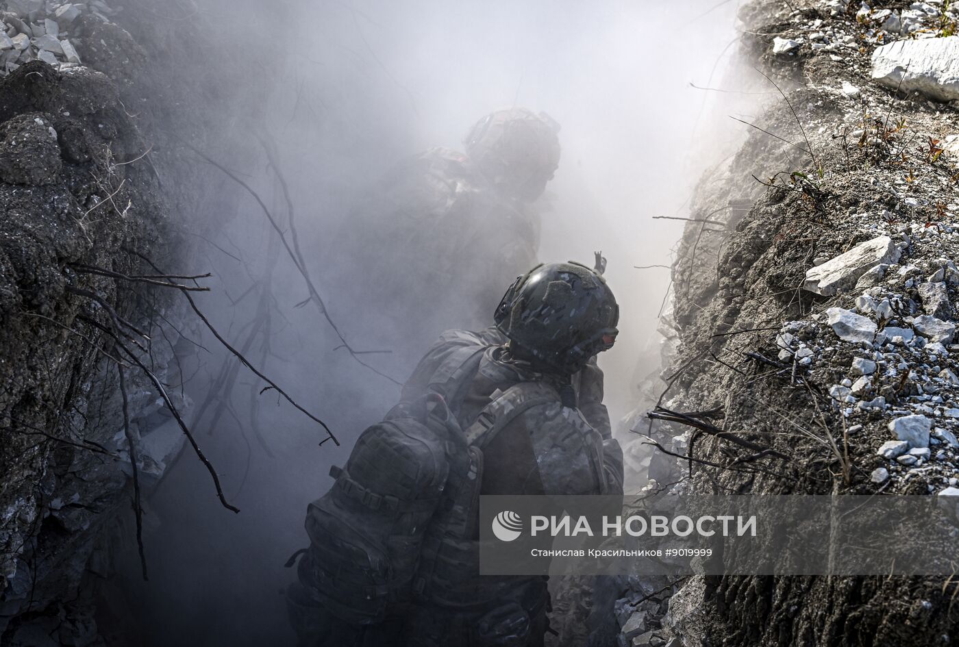 Боевое слаживание штурмовых подразделений группировки войск "Центр" в зоне СВО