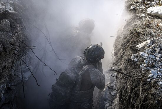 Боевое слаживание штурмовых подразделений группировки войск "Центр" в зоне СВО
