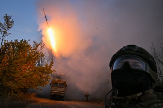 Боевая работа системы дистанционного минирования "Земледелие" группировки войск "Центр"