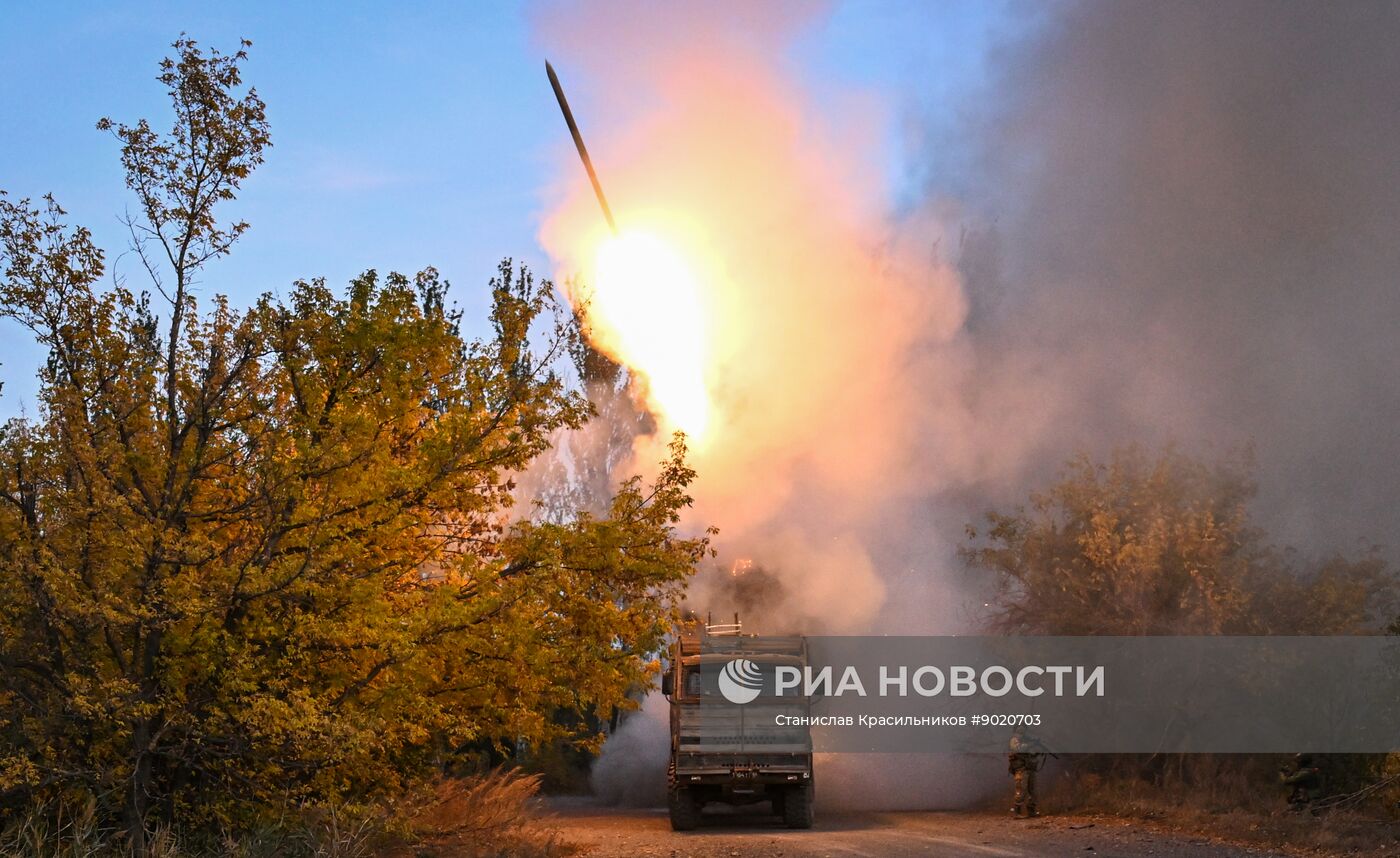 Боевая работа системы дистанционного минирования "Земледелие" группировки войск "Центр"