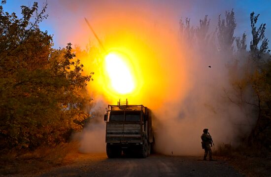 Боевая работа системы дистанционного минирования "Земледелие" группировки войск "Центр"