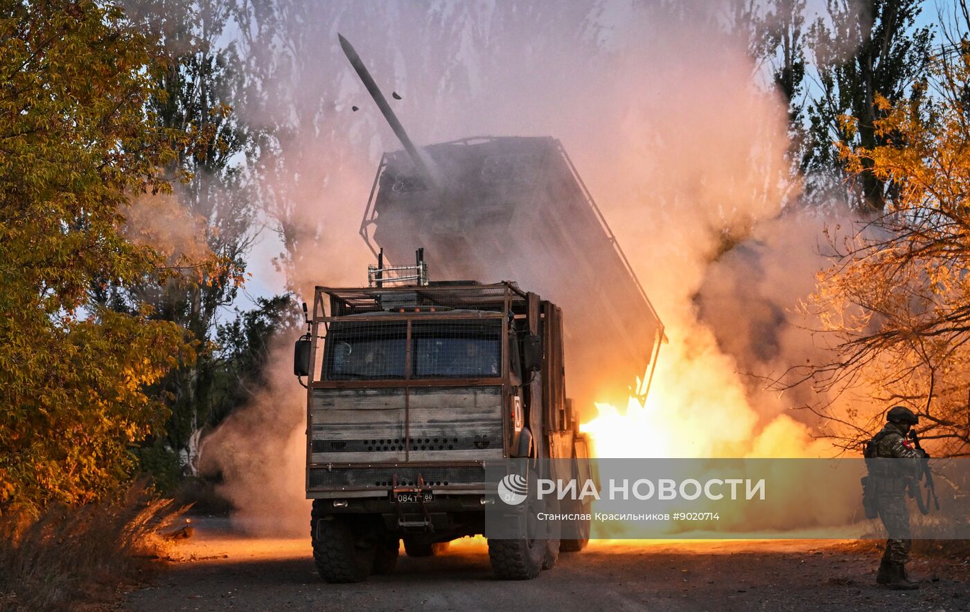 Боевая работа системы дистанционного минирования "Земледелие" группировки войск "Центр"