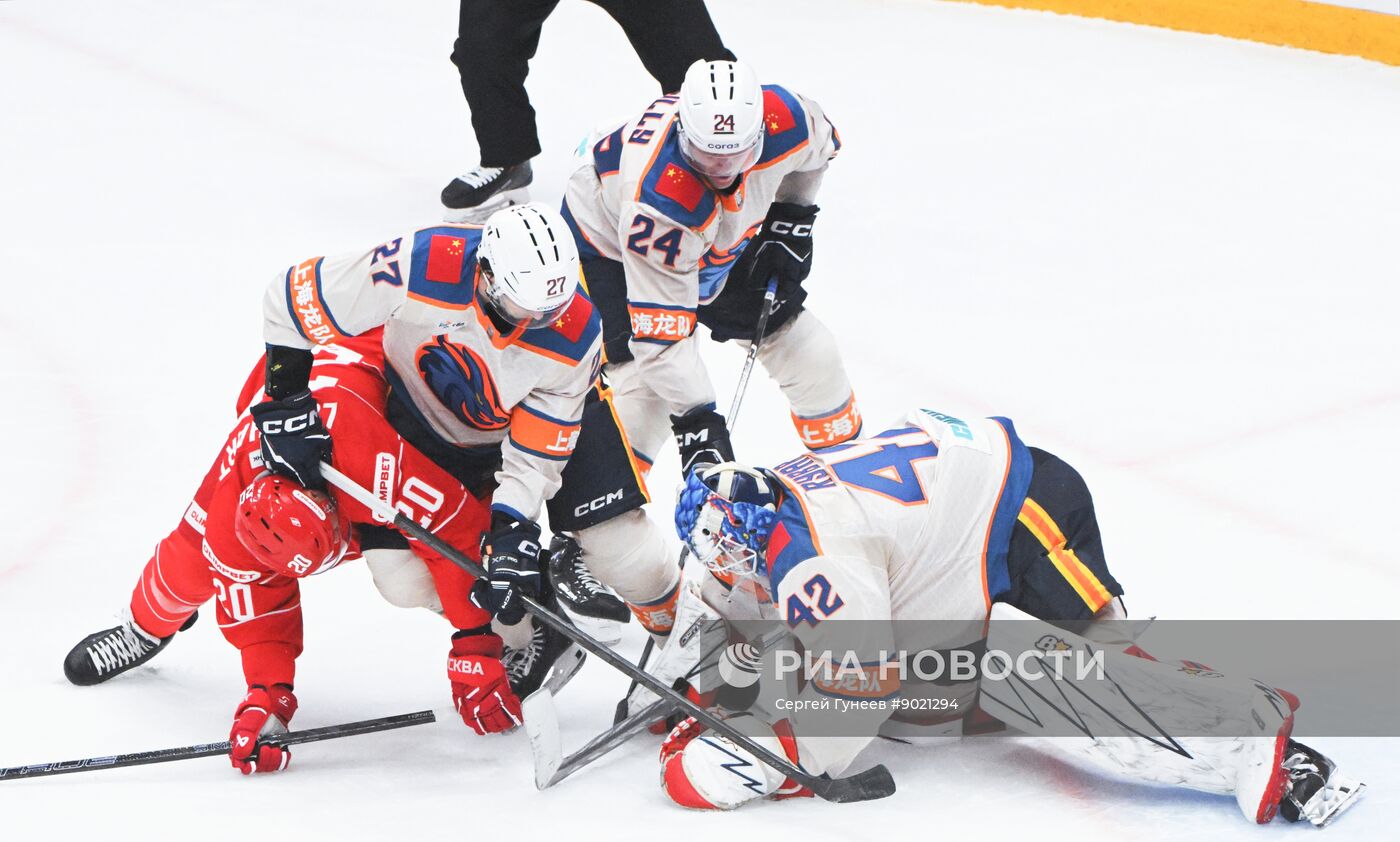 Хоккей. КХЛ. "Спартак" (Москва) - "Драконы" (Шанхай)