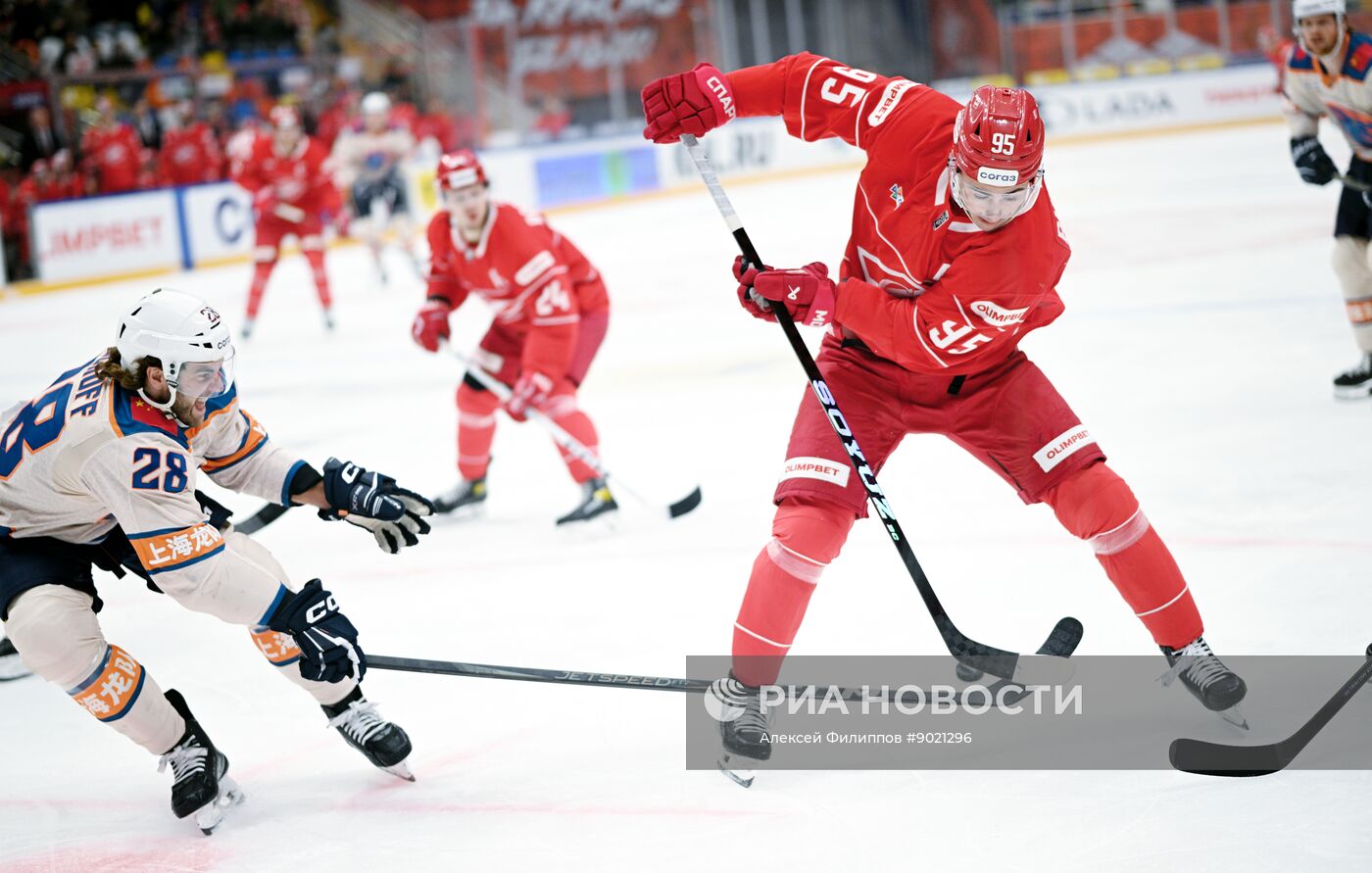 Хоккей. КХЛ. "Спартак" (Москва) - "Драконы" (Шанхай)