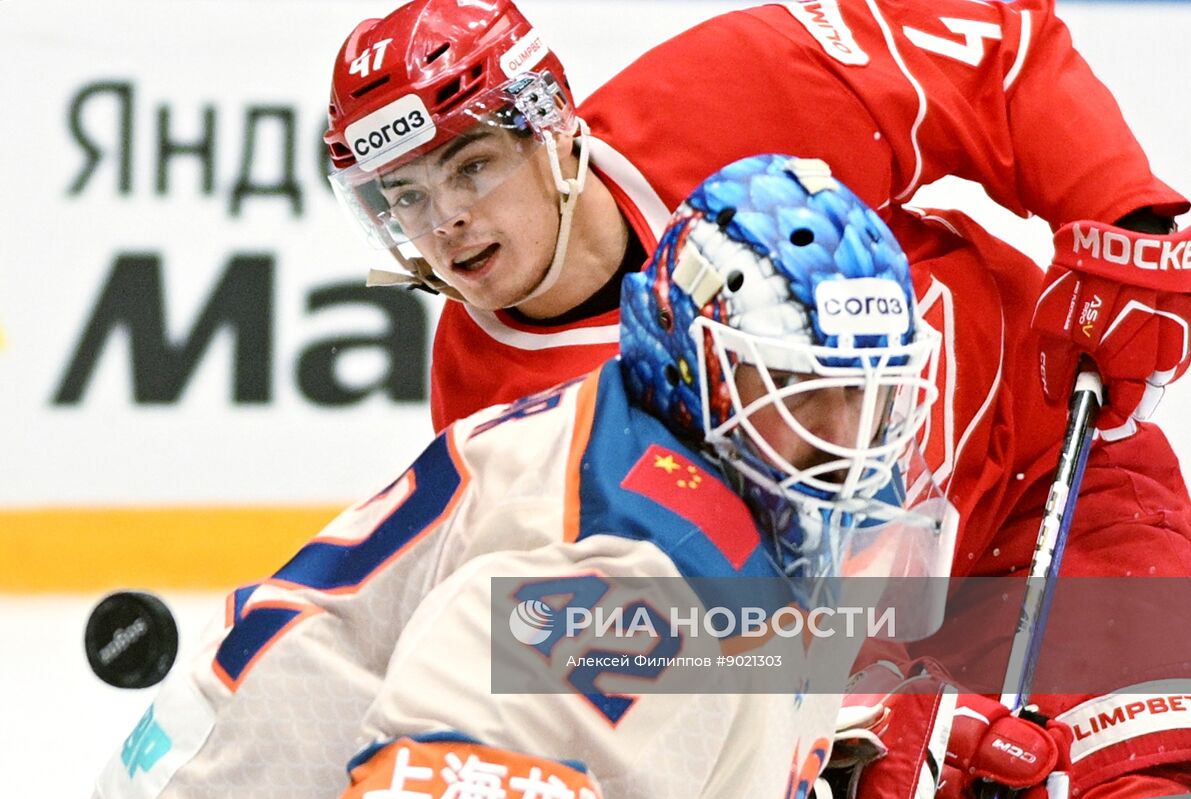 Хоккей. КХЛ. "Спартак" (Москва) - "Драконы" (Шанхай)