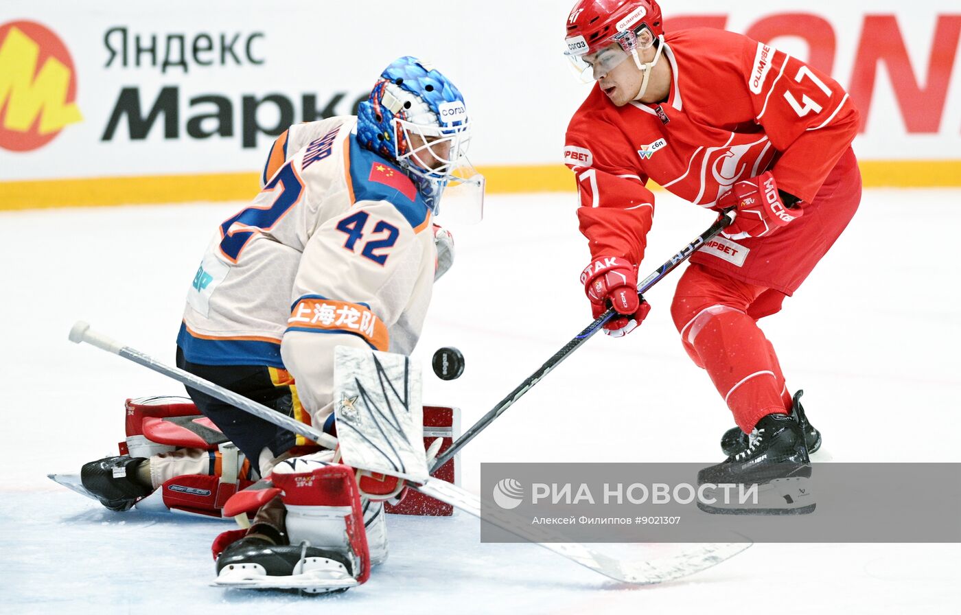 Хоккей. КХЛ. "Спартак" (Москва) - "Драконы" (Шанхай)