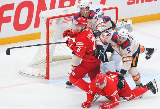 Хоккей. КХЛ. "Спартак" (Москва) - "Драконы" (Шанхай)