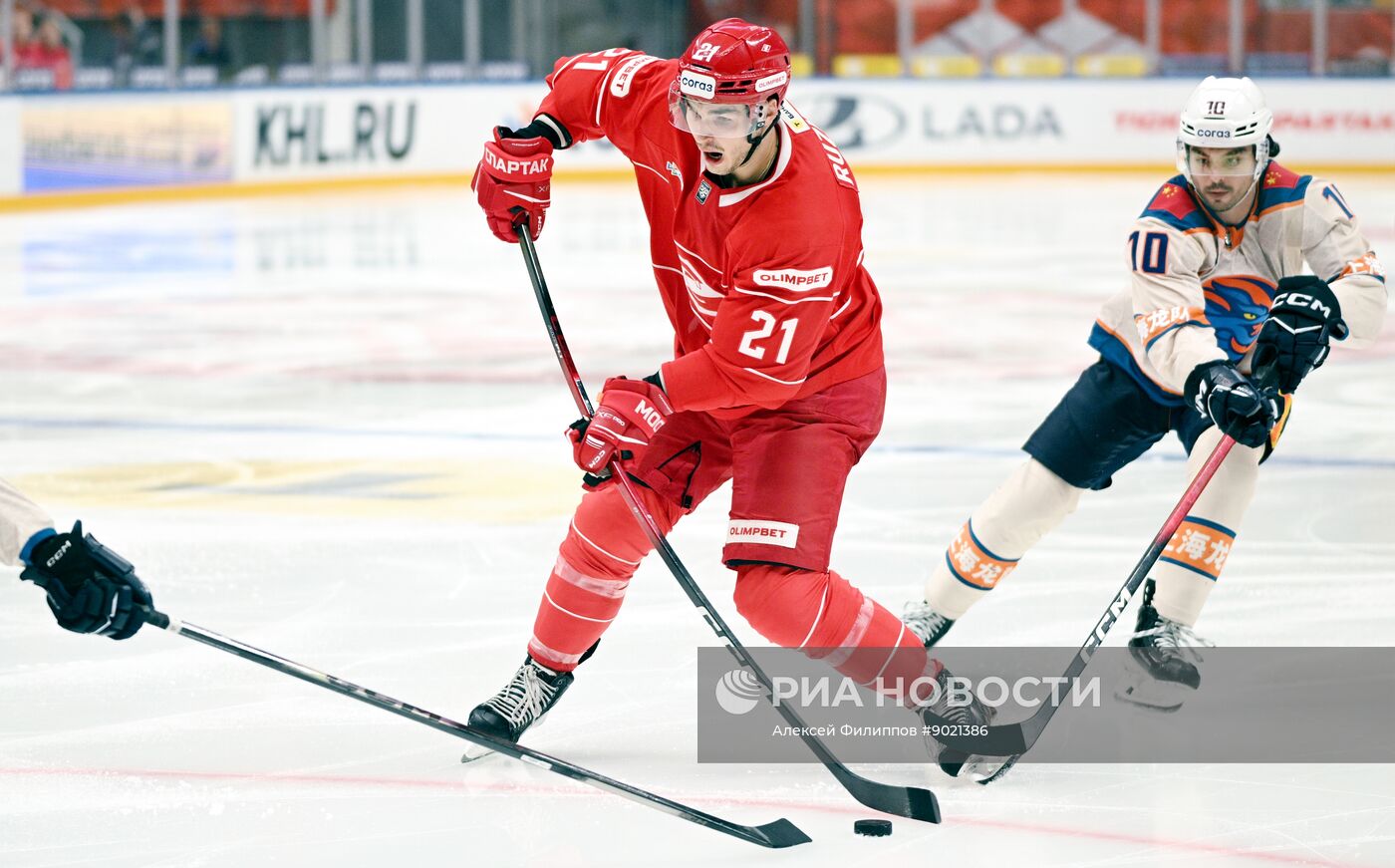 Хоккей. КХЛ. "Спартак" (Москва) - "Драконы" (Шанхай)