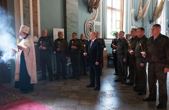 Рабочая поездка президента Владимира Путина в Санкт-Петербург