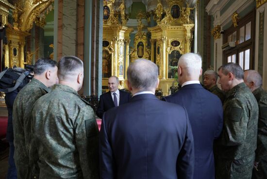 Рабочая поездка президента Владимира Путина в Санкт-Петербург