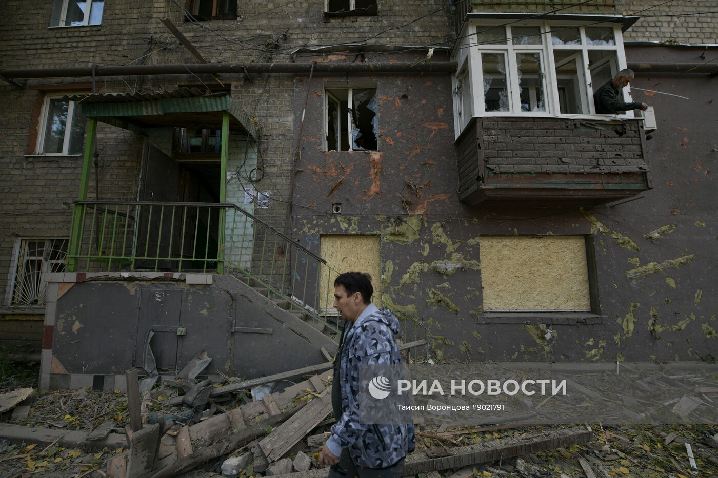 Обстрел Кировского района в Донецке