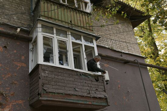 Обстрел Кировского района в Донецке