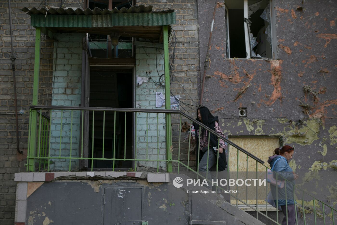 Обстрел Кировского района в Донецке